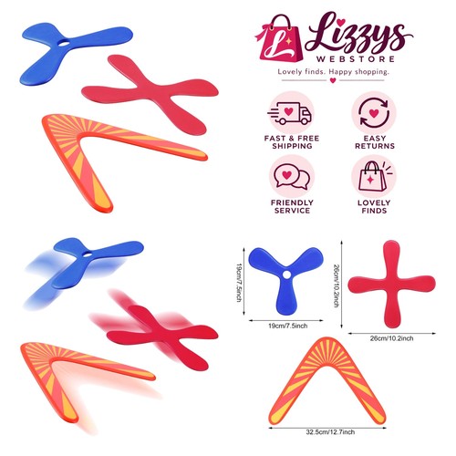 Set returning boomerangs - of, 3